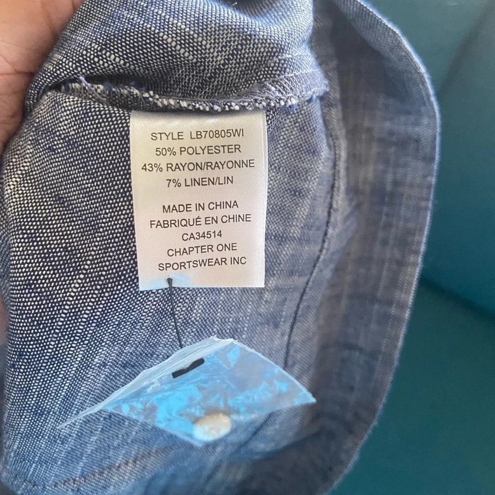 NWT Autres Filles Chambray Sleeveless Top - Picture 5 of 5